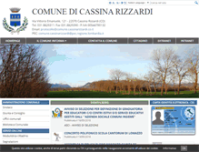 Tablet Screenshot of comune.cassinarizzardi.co.it